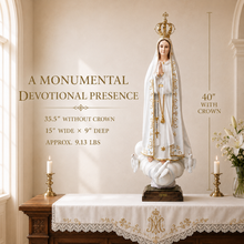 Load image into Gallery viewer, 40" Our Lady Of Fatima Statue Made in Portugal #1039
