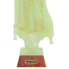 Load image into Gallery viewer, Our Lady of Fatima Statue with Gold Crown, Glow in the Dark Finish
