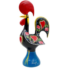 Load image into Gallery viewer, Traditional Hand-Painted Portuguese Good Luck Rooster Metal Figurine, 11.25&quot;
