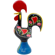 Load image into Gallery viewer, Traditional Hand-Painted Portuguese Good Luck Rooster Metal Figurine, 11.25&quot;
