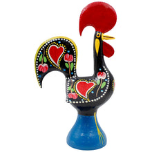 Load image into Gallery viewer, Traditional Hand-Painted Portuguese Good Luck Rooster Metal Figurine, 11.25&quot;
