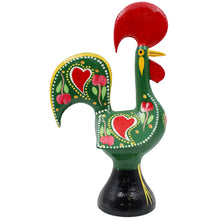 Load image into Gallery viewer, Traditional Hand-Painted Portuguese Good Luck Rooster Metal Figurine, 11.25&quot;
