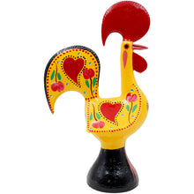 Load image into Gallery viewer, Traditional Hand-Painted Portuguese Good Luck Rooster Metal Figurine, 11.25&quot;
