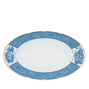 Vista Alegre Coralina Blue Large Oval Platter