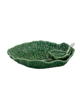 Load image into Gallery viewer, Bordallo Pinheiro Cabbage 13&quot; Chip and Dip Platter
