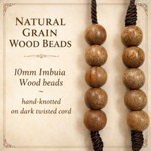 Load image into Gallery viewer, Our Lady of Aparecida Car Rosary in Imbuia Wood with Crucifix and Toggle Clasp
