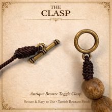 Load image into Gallery viewer, Our Lady of Aparecida Car Rosary in Imbuia Wood with Crucifix and Toggle Clasp
