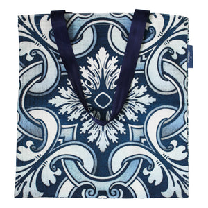 100% Cotton Azulejo Tile Themed Made in Portugal Reusable Tote Bag