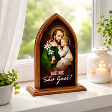 Load image into Gallery viewer, Saint Joseph Wooden Plaque - Catholic Religious Display
