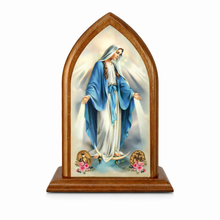 Load image into Gallery viewer, Our Lady of Grace Wooden Plaque - Catholic Religious Display
