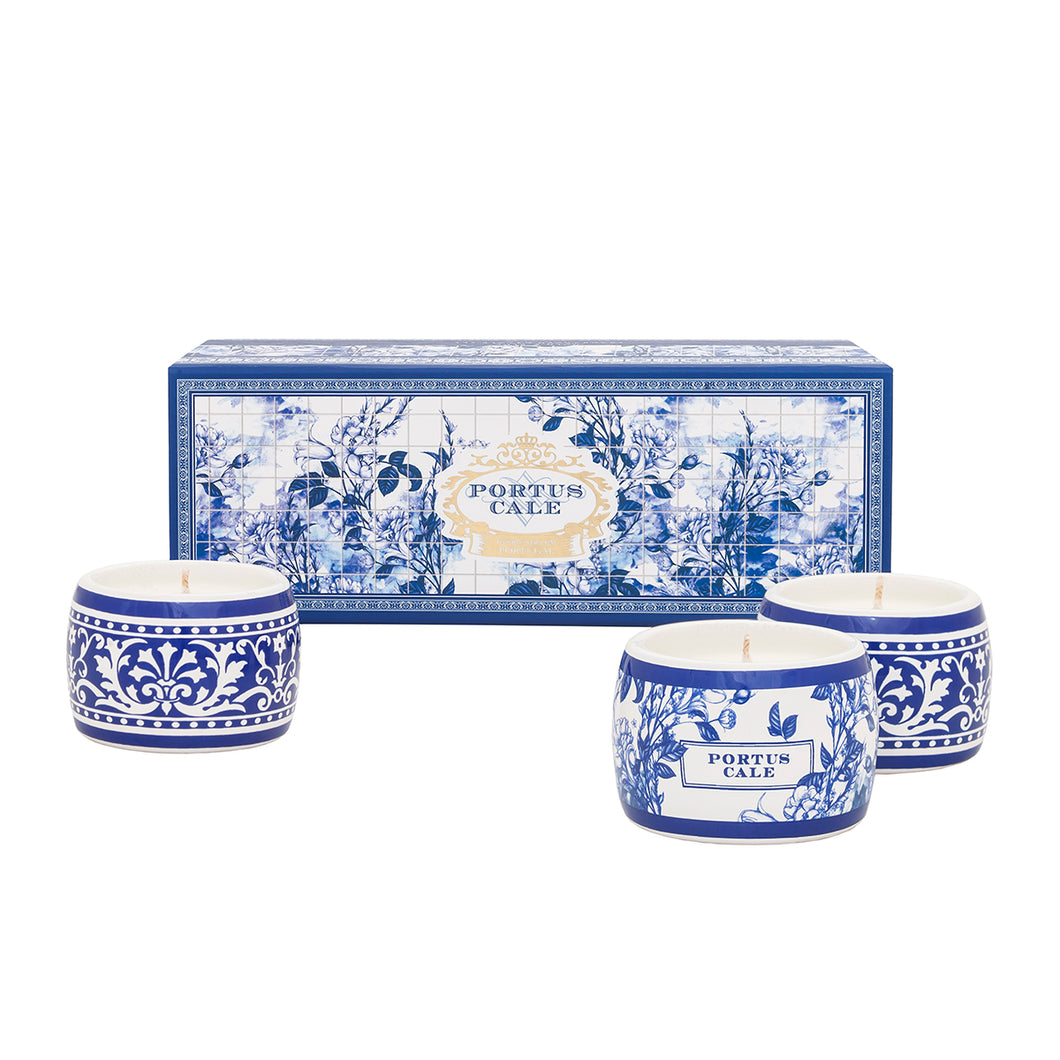 Castelbel Portus Cale Gold & Blue Aromatic Tealight Set