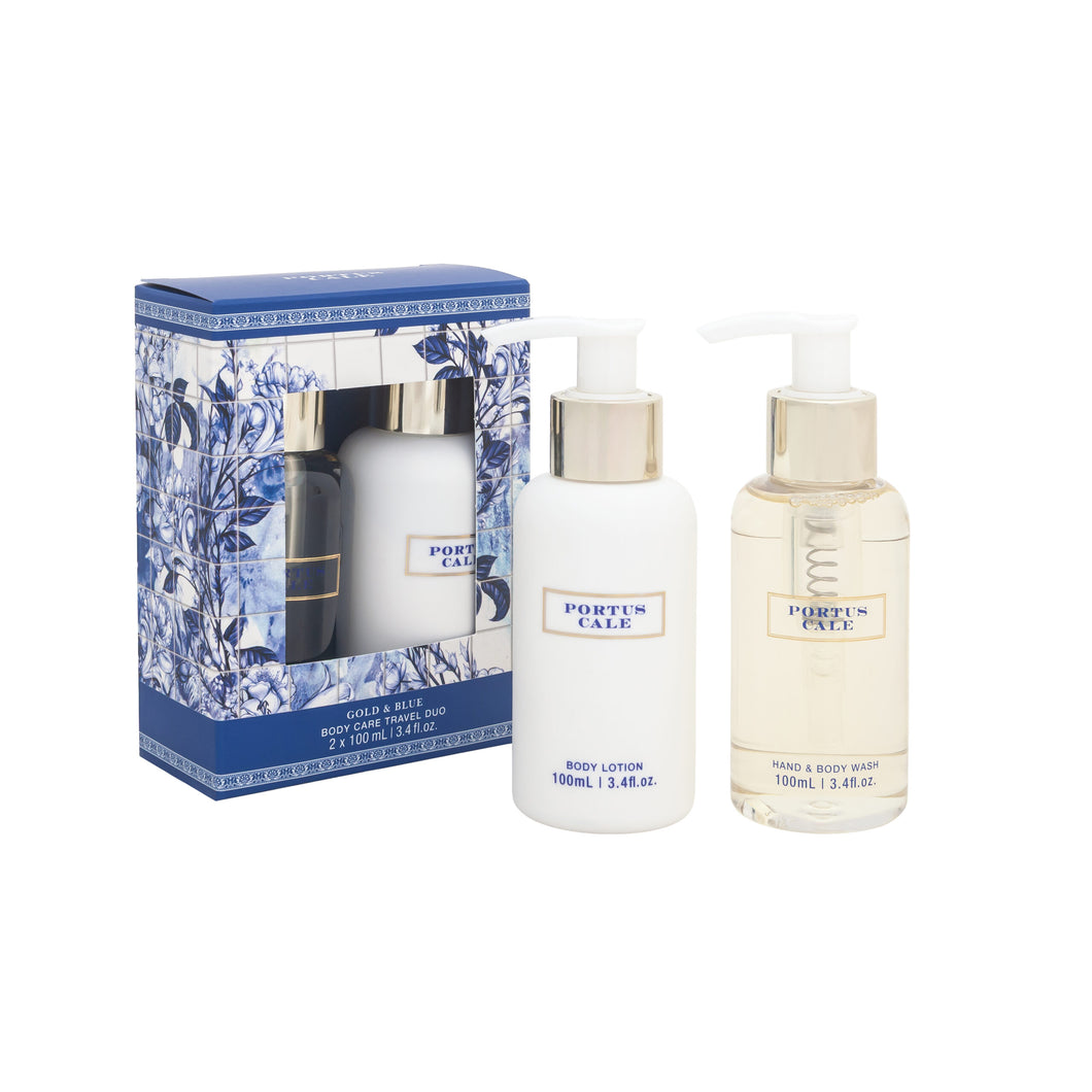 Castelbel Portus Cale Gold & Blue Travel Duo Body Wash & Lotion Set