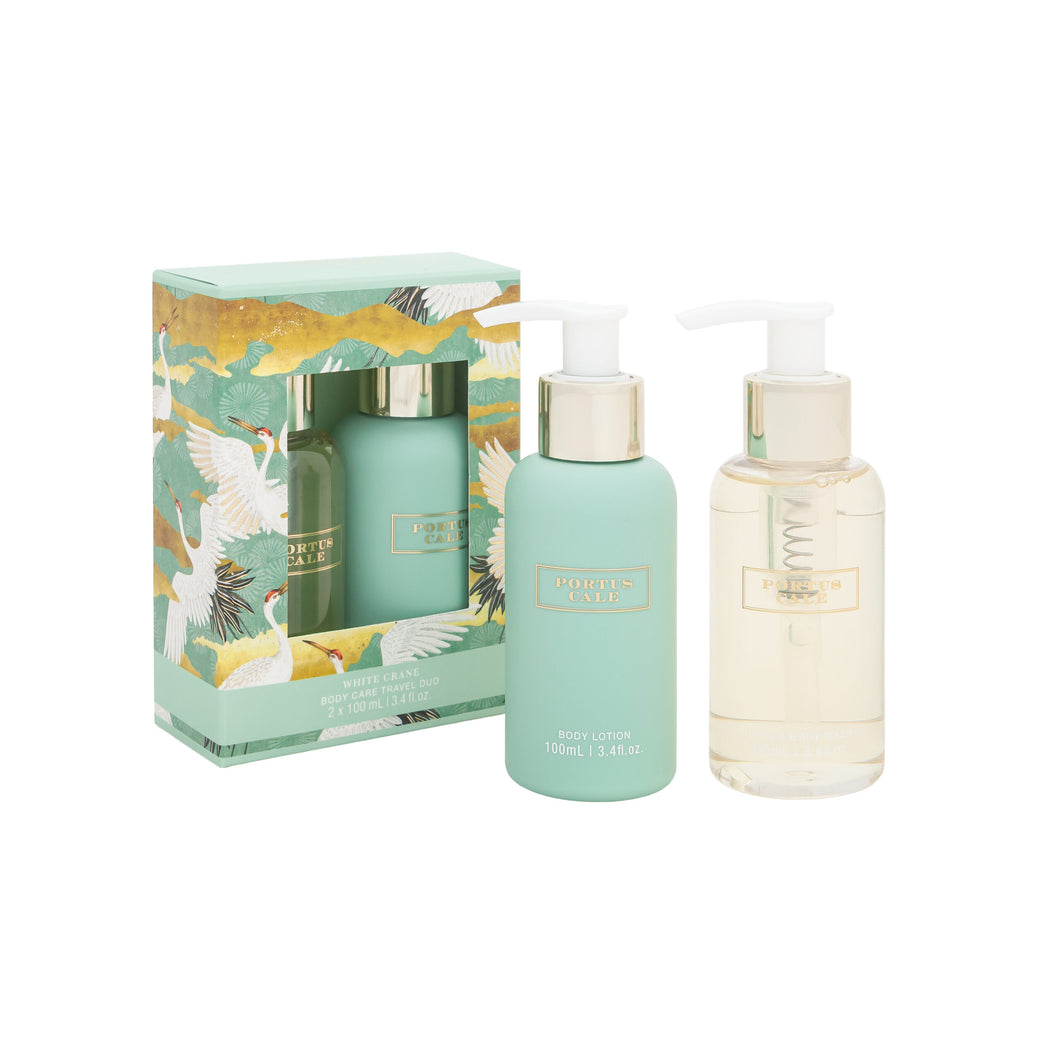 Castelbel Portus Cale White Crane Travel Duo Body Wash & Lotion Set