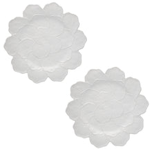 Load image into Gallery viewer, Bordallo Pinheiro Geranium White Charger Plate, Set of 2
