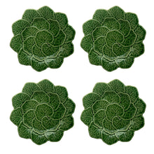 Load image into Gallery viewer, Bordallo Pinheiro Geranium Dessert Plate, Set of 4

