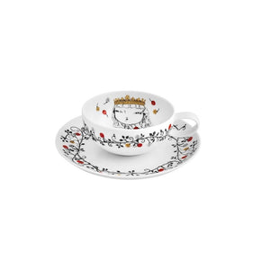 Vista Alegre Rainhas De Portugal Tea Cups and Saucers, Set of 6