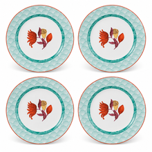 Load image into Gallery viewer, Vista Alegre Lotus Dessert Plate, Set of 4
