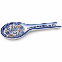 Load image into Gallery viewer, Portuguese Ceramic Spoon Rest – Azulejo Design, 10"
