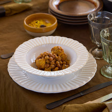 Load image into Gallery viewer, Costa Nova Cristal White Soup/Pasta Plate Set
