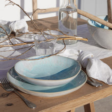 Load image into Gallery viewer, Casafina Eivissa 11&quot; Sea Blue Dinner Plate Set
