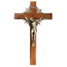 Load image into Gallery viewer, 18&quot; Wooden Wall Made in Portugal Crucifix Jesus Christ Cross
