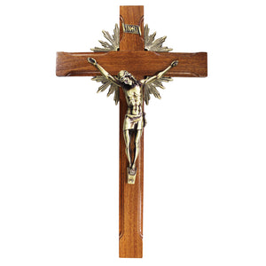 18" Wooden Wall Made in Portugal Crucifix Jesus Christ Cross