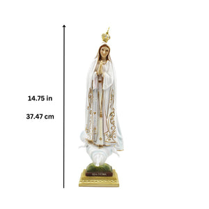 14.75" Our Lady Of Fatima Statue Made in Portugal #269