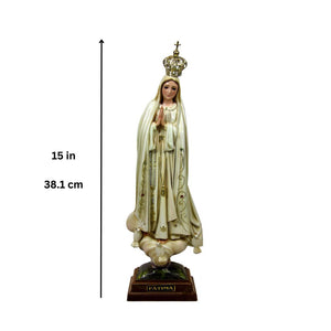 15" Our Lady Of Fatima Statue Made in Portugal #1023V