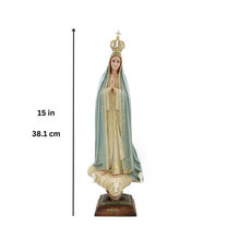 Load image into Gallery viewer, 15&quot; Our Lady Of Fatima Statue Made in Portugal #1023G
