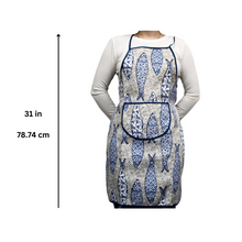 Load image into Gallery viewer, 100% Cotton Cobblestone and Sardine Apron
