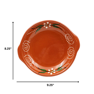 João Vale Hand-Painted Traditional Portuguese Clay Terracotta Frigideira Set of 2 - Various Sizes
