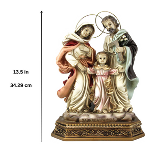13.5" Holy Family Religious Statue Virgin Mary, Saint Joseph and Child Jesus
