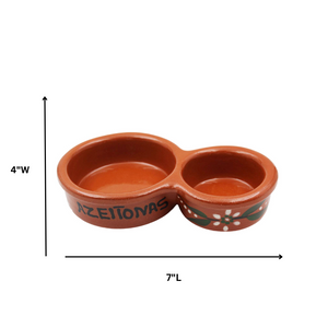 João Vale Hand Painted Traditional Terracotta Olive Dish