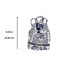 Load image into Gallery viewer, Kids Portuguese Blue Tiles Azulejos Made in Portugal Cloth Backpack

