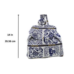 Adult Portuguese Blue Tiles Azulejos Made in Portugal Backpack