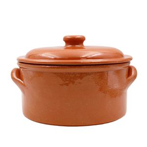João Vale Handmade Traditional Portuguese Pottery Clay Terracotta Cazuela Cooking Pot with Lid