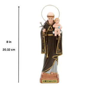 8" Saint Anthony Religious Statue