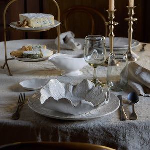Costa Nova Silvina Fennel White Leaf Centerpiece