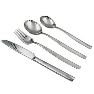 Dalper New York 130-Piece Silverware Flatware Cutlery Stainless Steel 12 Person Set