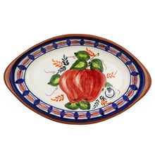 Load image into Gallery viewer, Hand-Painted Portuguese Pottery Clay Terracotta Fruits Boat Platter
