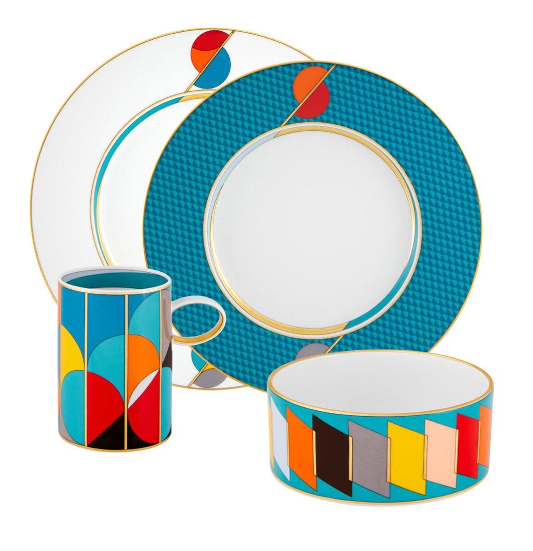 Vista Alegre Futurismo 4 Piece Dinnerware Set