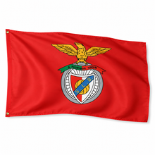 Load image into Gallery viewer, SL Benfica Flag 3' x 5' – Official Club Crest Red Banner
