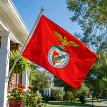 Load image into Gallery viewer, SL Benfica Flag 3' x 5' – Official Club Crest Red Banner
