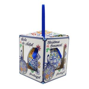 Traditional Azulejo Tile Themed Made in Portugal Multicolor Christmas Ornament