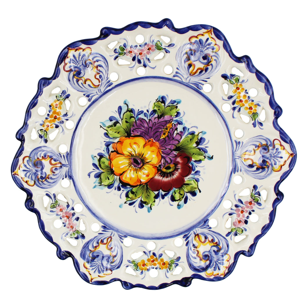 Hand-Painted Traditional Portuguese Ceramic Floral 12