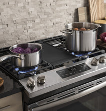 Load image into Gallery viewer, General Electric JGSS66SELSS 30&quot; Slide-In Front-Control Convection Gas Range, 220-240 Volts Export Only - Special Order
