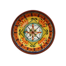 Load image into Gallery viewer, Hand-Painted Portuguese Pottery Clay Terracotta Colorful Small Low Bowl Set
