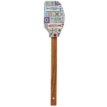 Load image into Gallery viewer, Portuguese Sardine Azulejo Silicone Spatula with Wooden Handle
