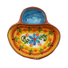 Load image into Gallery viewer, Hand-painted Portuguese Pottery Clay Terracotta Colorful Olive Dish
