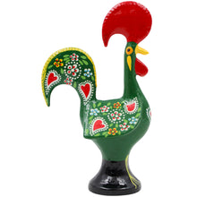 Load image into Gallery viewer, Traditional Hand-Painted Portuguese Good Luck Rooster Metal Figurine, 5.5&quot;
